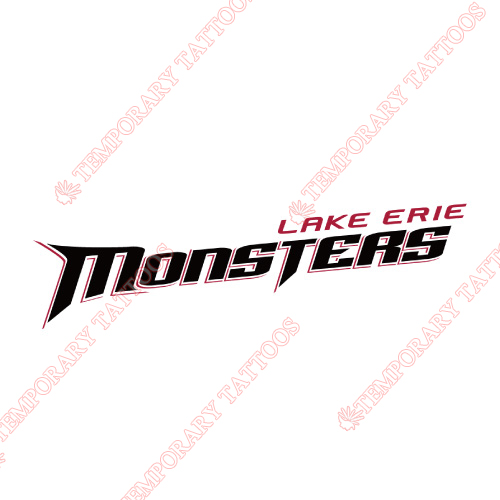 Lake Erie Monsters Customize Temporary Tattoos Stickers NO.9059